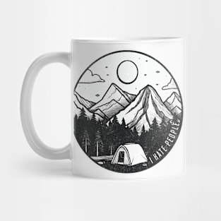 I Hate People - Camping Design Mug